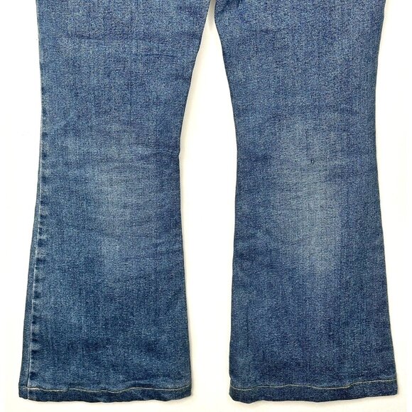 Levi's Womens Jeans 70's High Rise Bell Bottom Flare Distressed Cotton Sz 26x26 - Picture 6 of 16